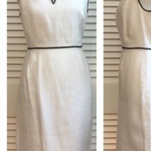 J. Crew Linen Herringbone Dress